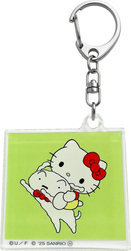 クレヨンしんちゃん×ハローキティ アクリルキーホルダー シロ と